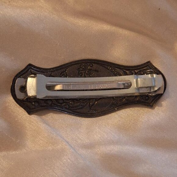 Enamel Peacock Barrette - Picture 2 of 2